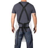 StyleCraft Water-Repellent Barber/Salon Apron w/ Adjustable Straps - White