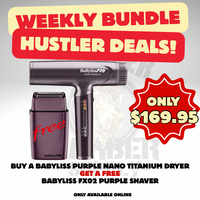 HUSTLER DEALS! Babyliss Purple Shaver + Babyliss Nano Titanium Purple Hair Dryer