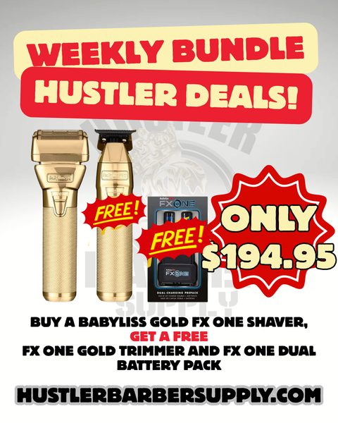Babyliss FxOne Gold Shaver + Babyliss FxOne Gold Trimmer + Babyliss FxOne Dual Battery Kit