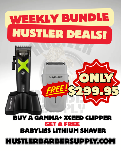 GAMMA+ XCEED CLIPPER GET A FREE BABYLISS LITHIUM SHAVER
