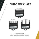 Wahl Premium Cutting Guide with Metal Secure Clip Combo Set #1/2, #1, #1 1/2